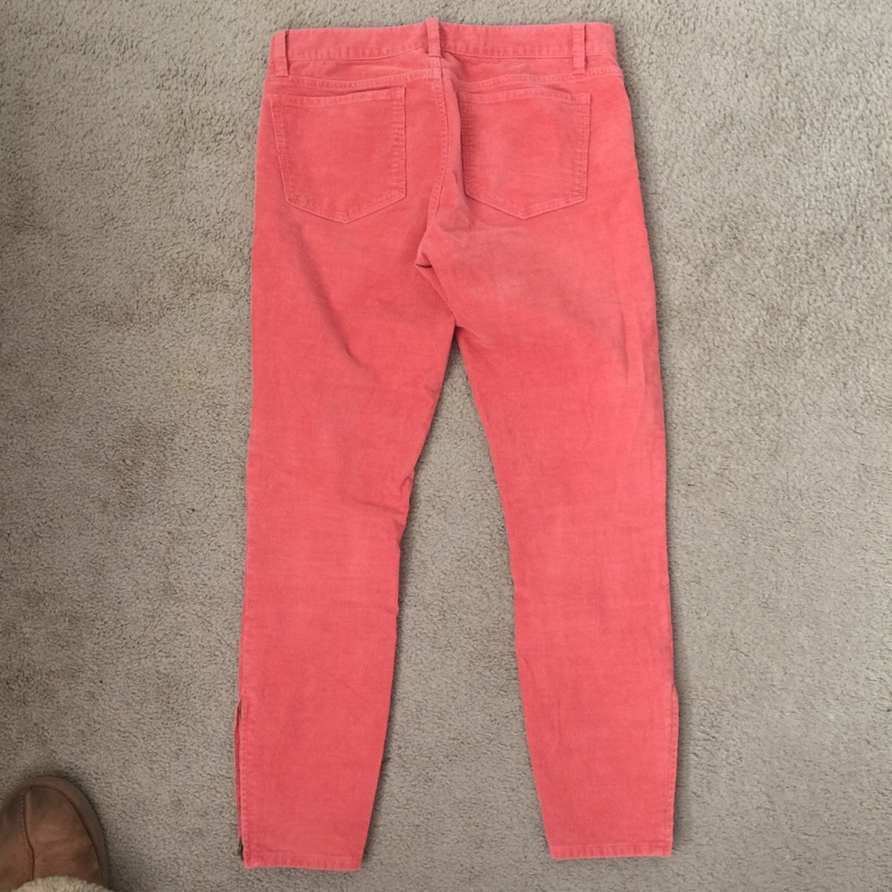 J Crew pink cord skinny ankle crop pant 28 - Picture 5 of 6